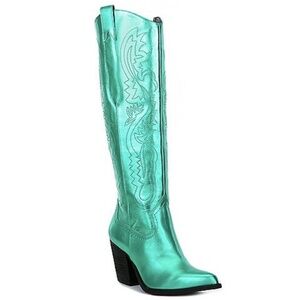 NEW GB Gianni Bini Butter-fly Metallic Cowgirl / Cowboy Western Boots in…